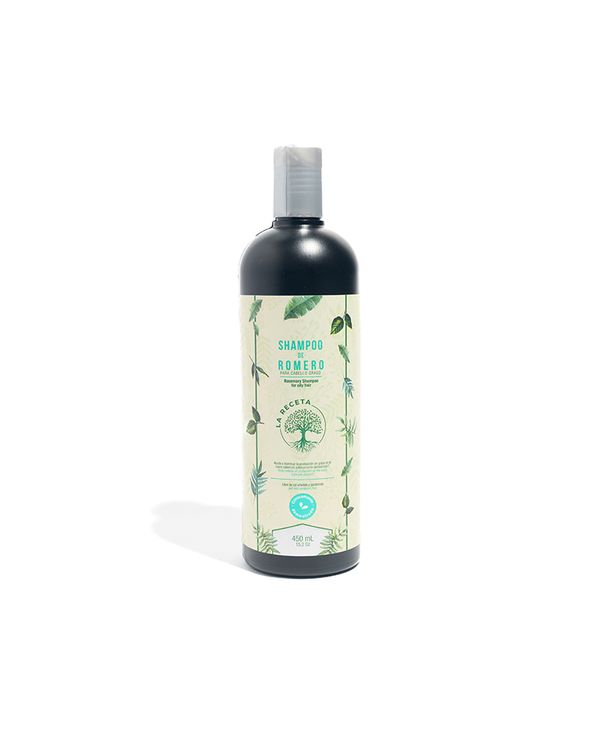 Shampoo de Romero Para Cabello Graso La Receta 450 ML